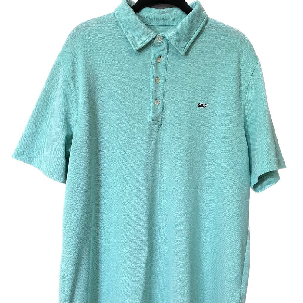 Vineyard Vines Men's Polo Shirt Aqua M